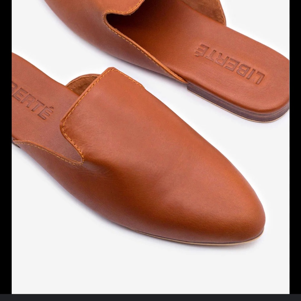 Liberté The Modern Mule in Cognac Chic Tan Leather Mules for Women - Picture 3 of 12